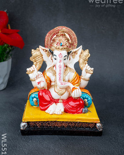 Polystone Ganesha Idol - 7 inch - WL5515 - Showpieces