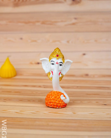 Polystone Laddu Ganesha Idol - 3 inch - WBG1929 - Divine Gifts RG