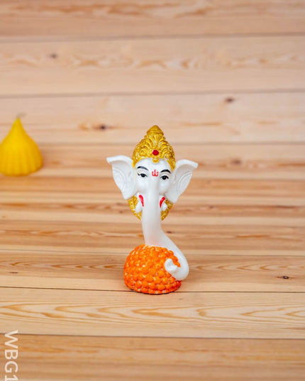 Polystone Laddu Ganesha Idol - 3 inch - WBG1929 - Divine Gifts RG