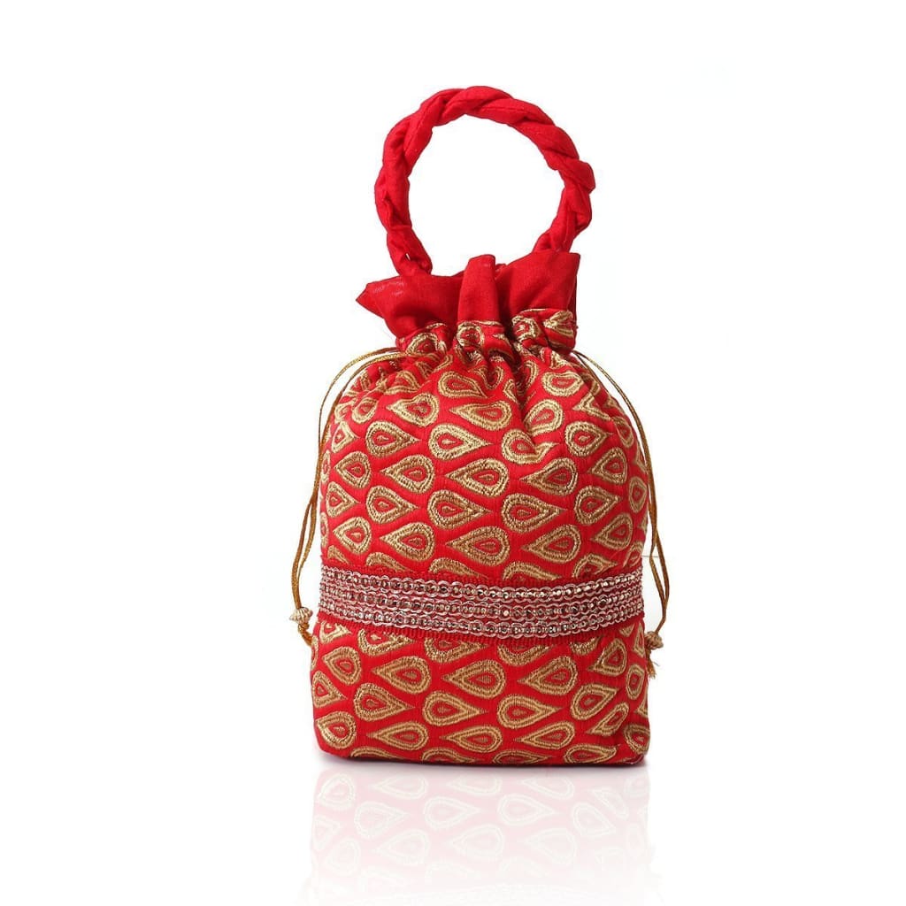 Potli Bag - Lace And Thread Design Bags