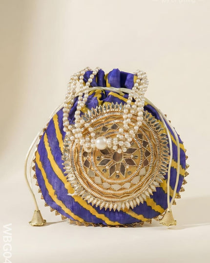Potli Bag with Bandani Design - WBG0444 - Potli Bags