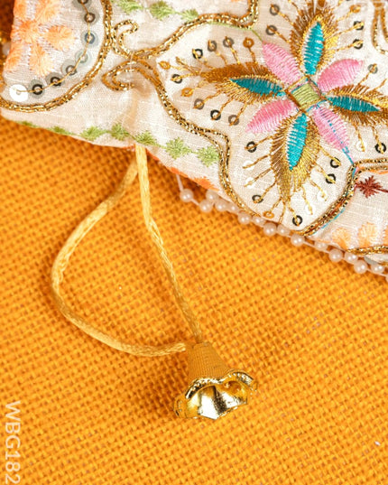Potli Bag with Embroidery Deisgn - WBG1822 - Potli Bags