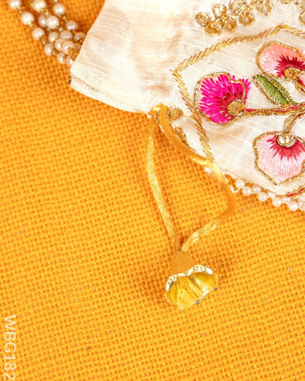 Potli Bag with Embroidery Deisgn - WBG1822 - Potli Bags
