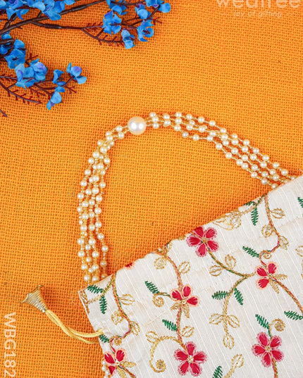 Potli Bag with Embroidery Deisgn - WBG1822 - Potli Bags