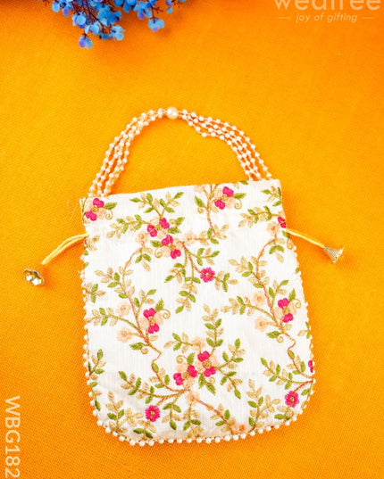 Potli Bag with Embroidery Deisgn - WBG1822 - Potli Bags