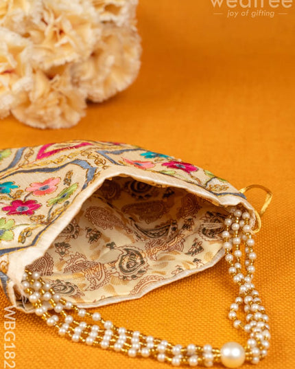 Potli Bag with Embroidery Deisgn - WBG1822 - Potli Bags