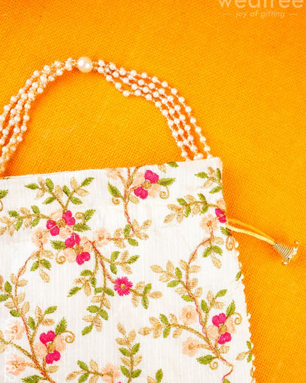 Potli Bag with Embroidery Deisgn - WBG1822 - Potli Bags