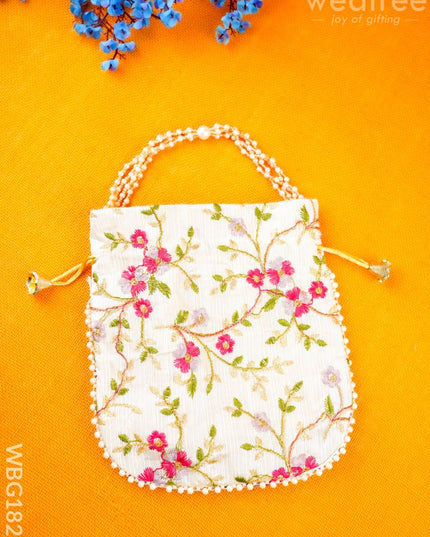Potli Bag with Embroidery Deisgn - WBG1822 - Potli Bags