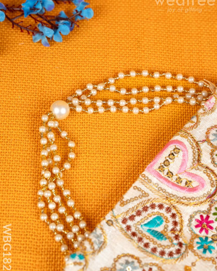 Potli Bag with Embroidery Deisgn - WBG1822 - Potli Bags
