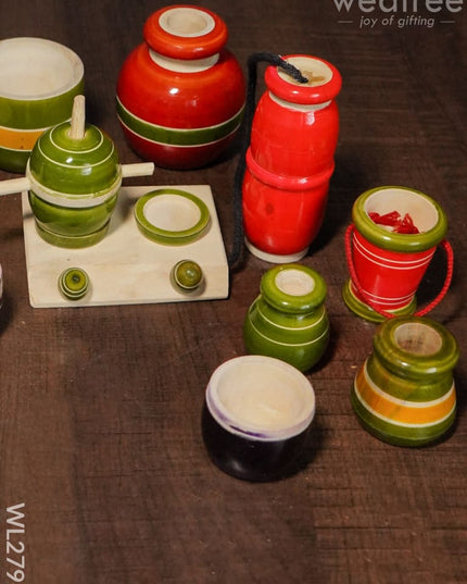 Premium Cooking Set - Channapatna Toys Wl2796 Kids Utility