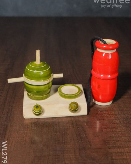 Premium Cooking Set - Channapatna Toys Wl2796 Kids Utility
