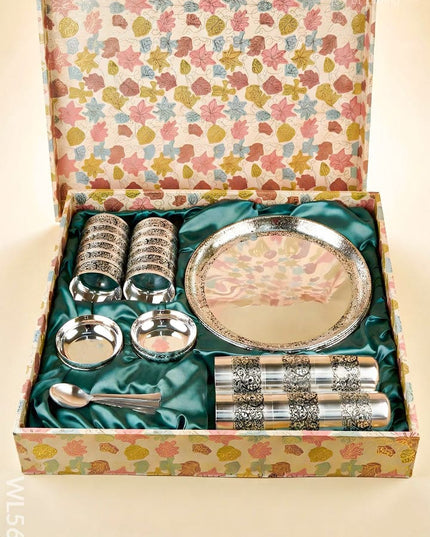 Premium Thali Set - 36 Pieces - WL5684 - EPNS Gifts