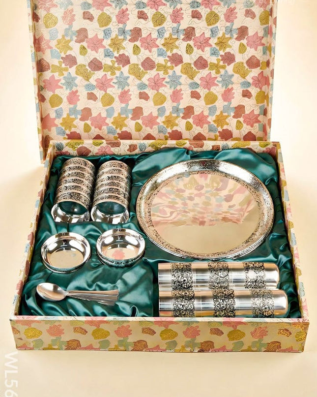 Premium Thali Set - 36 Pieces - WL5684 - EPNS Gifts