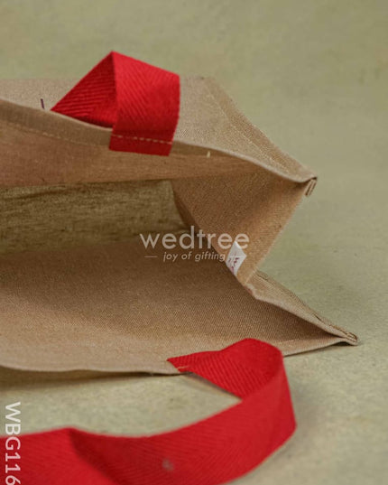 Printed Lakshmi Face Juco Bag - Wbg1160 Jute Bags