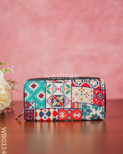 Printed Fabric Clutch - Wbg1144 Clutches & Purses