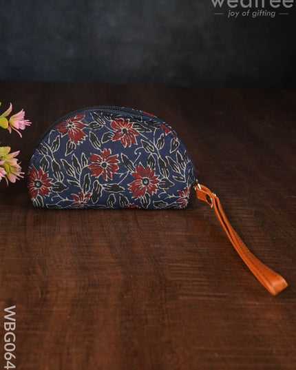 Printed Fabric Ikkat Hand Pouch - Wbg0642 Clutches & Purses