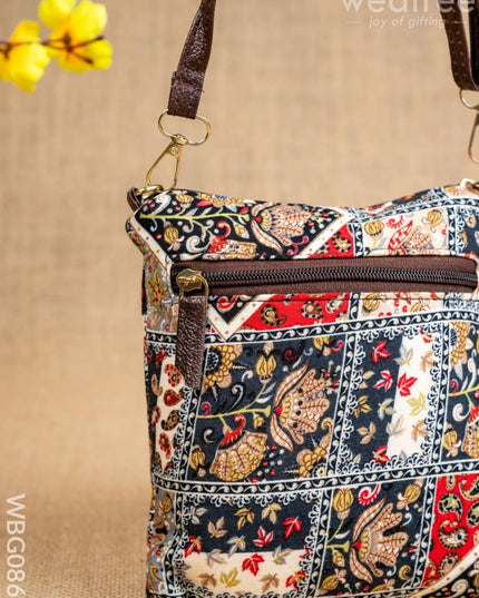 Printed Fabric Sling Bag - WBG0861 - Clutches & Purses