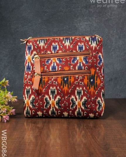 Printed Fabric Sling Bag - Wbg0861 Clutches & Purses