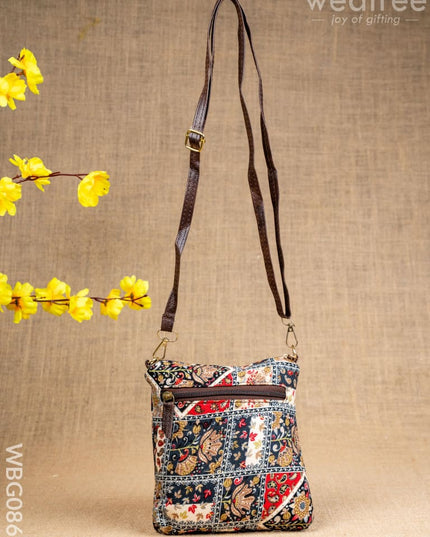 Printed Fabric Sling Bag - WBG0861 - Clutches & Purses