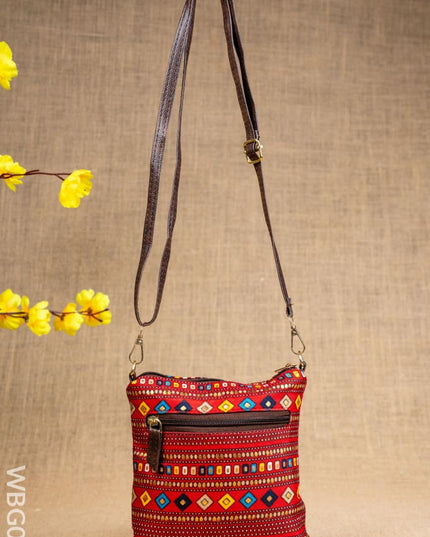 Printed Fabric Sling Bag - WBG0861 - Clutches & Purses