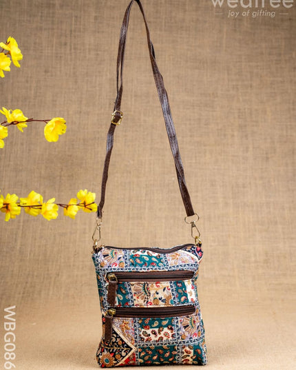 Printed Fabric Sling Bag - WBG0861 - Clutches & Purses