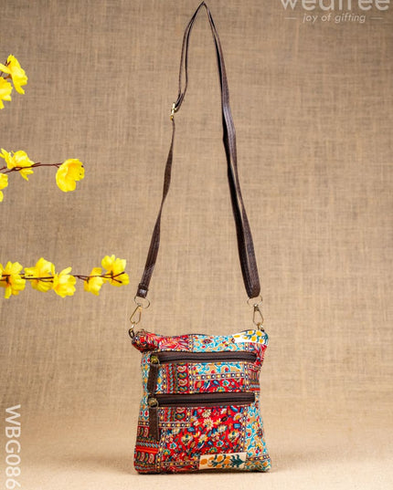 Printed Fabric Sling Bag - WBG0861 - Clutches & Purses