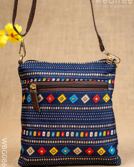 Printed Fabric Sling Bag - WBG0861 - Clutches & Purses