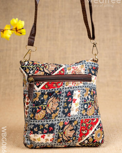 Printed Fabric Sling Bag - WBG0861 - Clutches & Purses