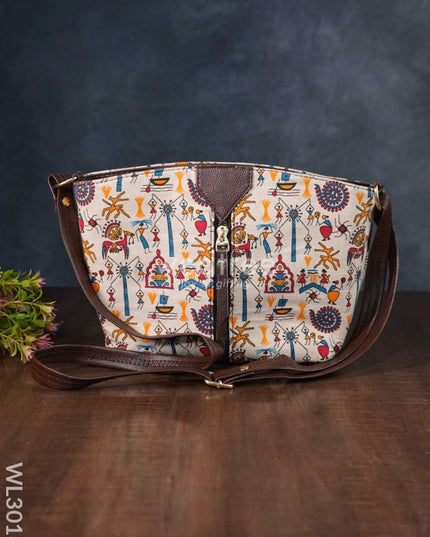 Printed Fabric Sling Bag - Wl3018 Bags