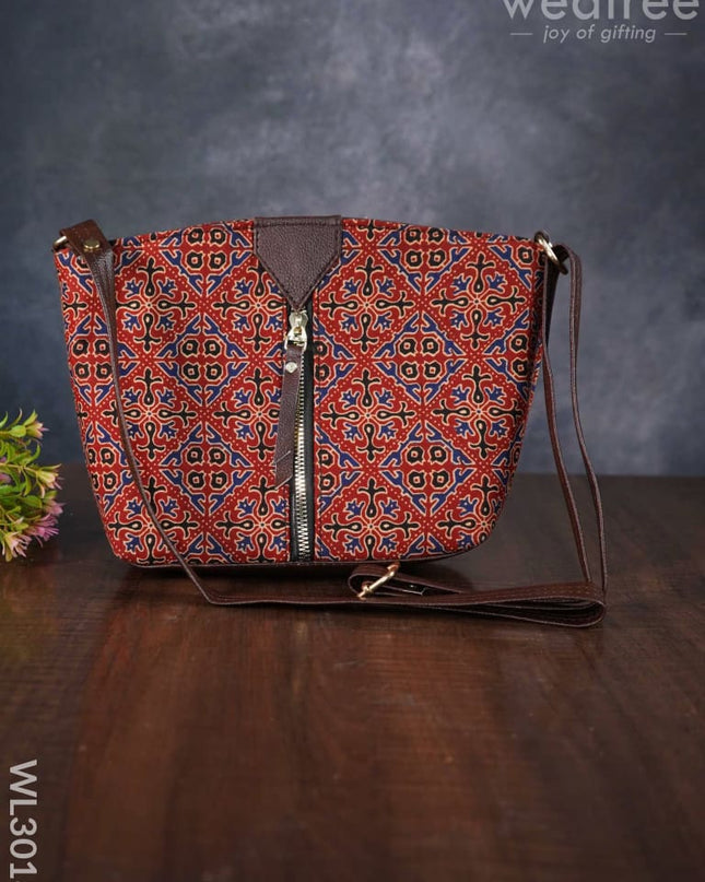Printed Fabric Sling Bag - Wl3018 Bags