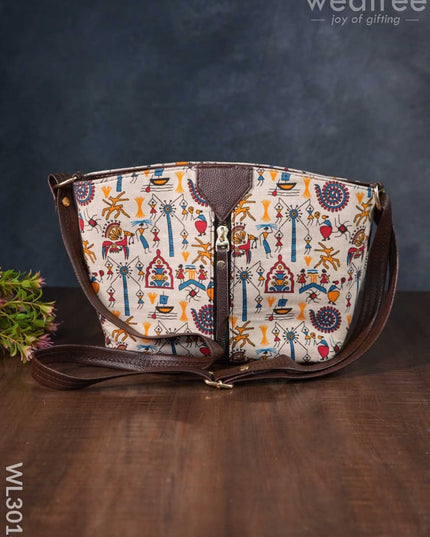 Printed Fabric Sling Bag - Wl3018 Bags