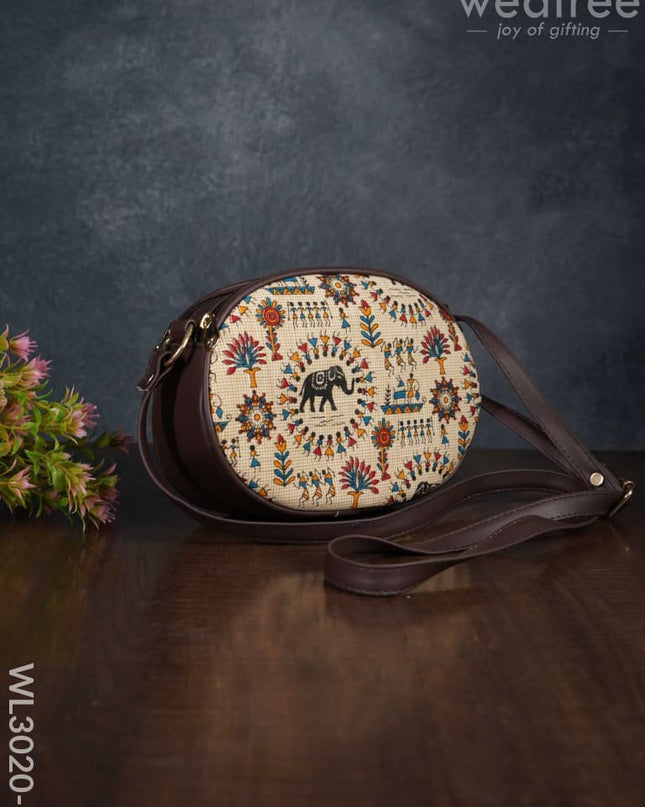 Printed Fabric Sling Bag - Wl3020 1 Bags