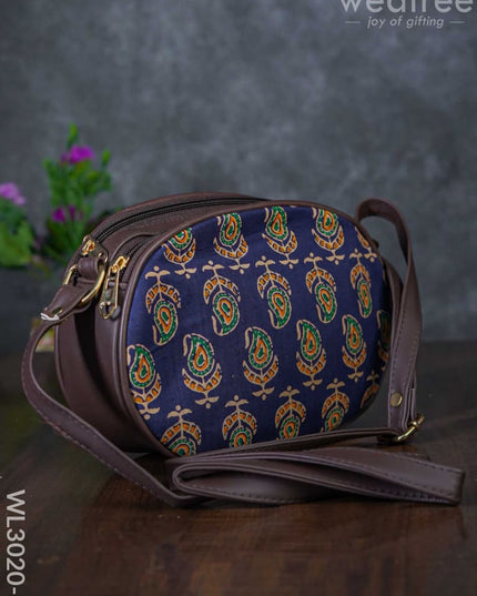 Printed Fabric Sling Bag - Wl3020 3 Bags