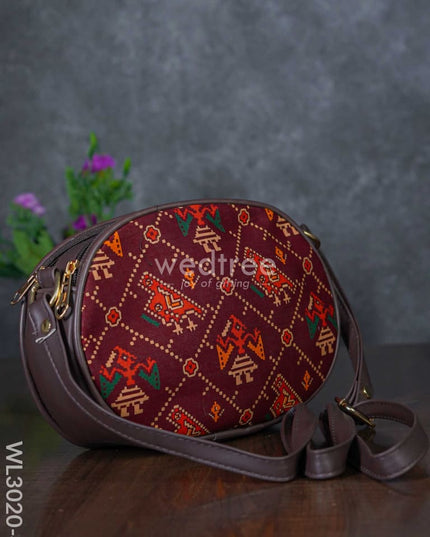 Printed Fabric Sling Bag - Wl3020 4 Bags