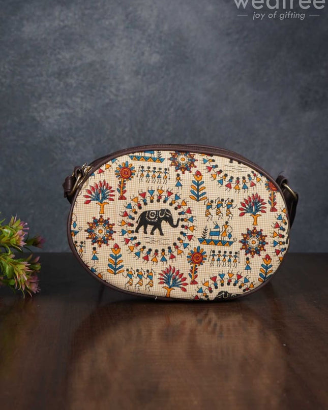 Printed Fabric Sling Bag - Wl3020 Bags