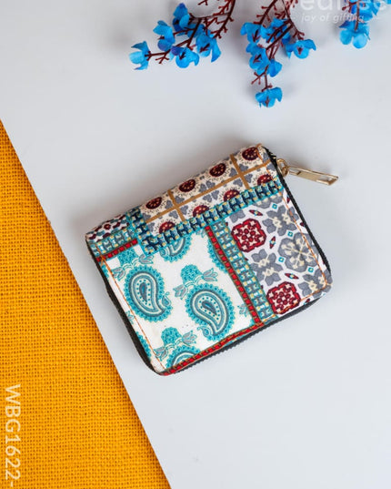 Printed Fabric Wallet - WBG1622-1 - Clutches & Purses