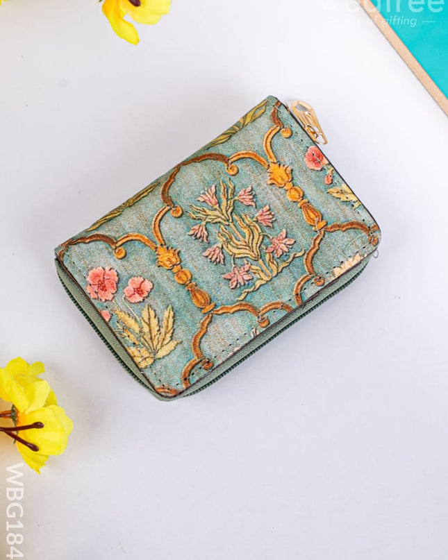 Printed Fabric Wallet - WBG1847 - Clutches & Purses