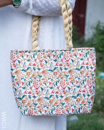 Printed Floral Handbag - 14 inch - WBG1881 - Hand Bags