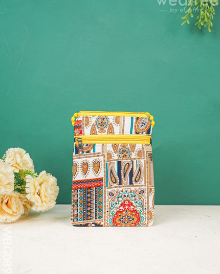 Printed Frabric Sling Bag - Wbg0893 Clutches & Purses
