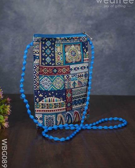 Printed Frabric Sling Bag - Wbg0893 Clutches & Purses
