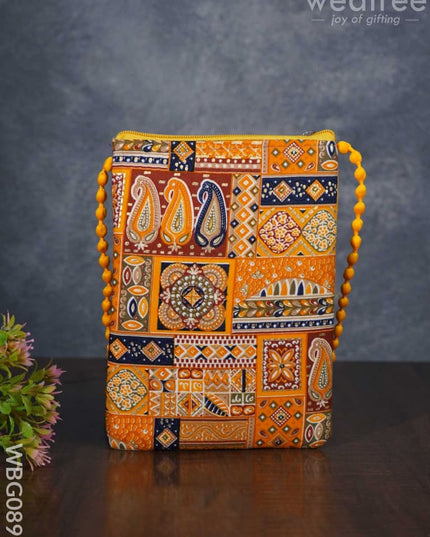 Printed Frabric Sling Bag - Wbg0893 Clutches & Purses