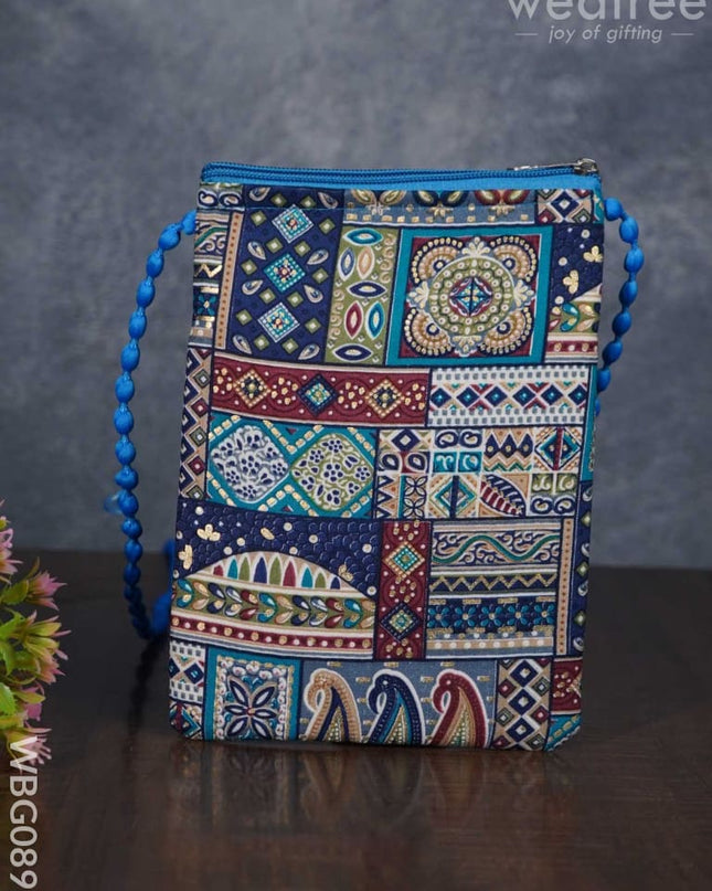 Printed Frabric Sling Bag - Wbg0893 Clutches & Purses