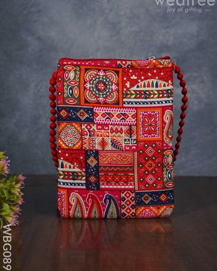 Printed Frabric Sling Bag - Wbg0893 Clutches & Purses