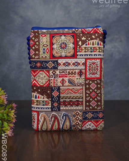 Printed Frabric Sling Bag - Wbg0893 Clutches & Purses