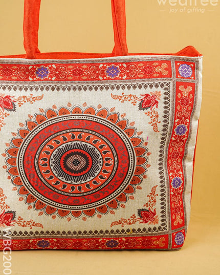 Printed Hand Bag - 13x7 inch - WBG2004 - Hand Bags