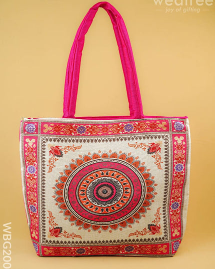 Printed Hand Bag - 13x7 inch - WBG2004 - Hand Bags