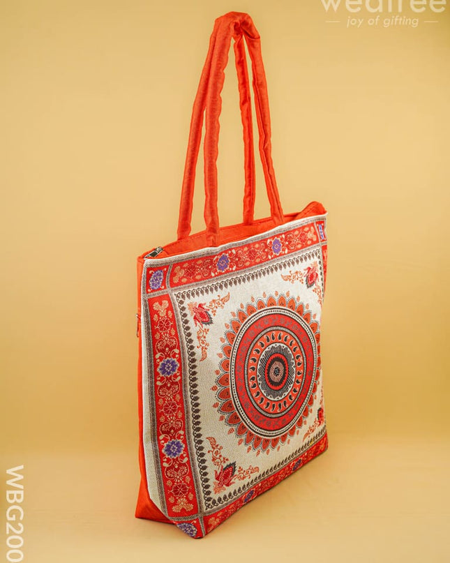 Printed Hand Bag - 13x7 inch - WBG2004 - Hand Bags