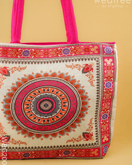 Printed Hand Bag - 13x7 inch - WBG2004 - Hand Bags