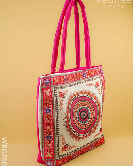 Printed Hand Bag - 13x7 inch - WBG2004 - Hand Bags