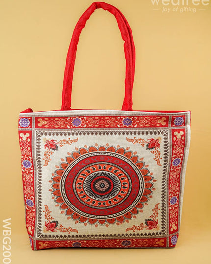 Printed Hand Bag - 13x7 inch - WBG2004 - Hand Bags